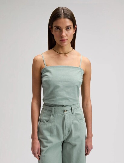 Lee Jeans Strappy Tank Green XL x 00