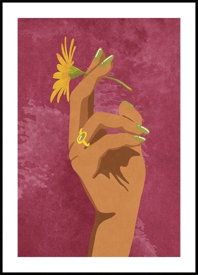 Smoking Flower Poster Plakat / 30x40cm