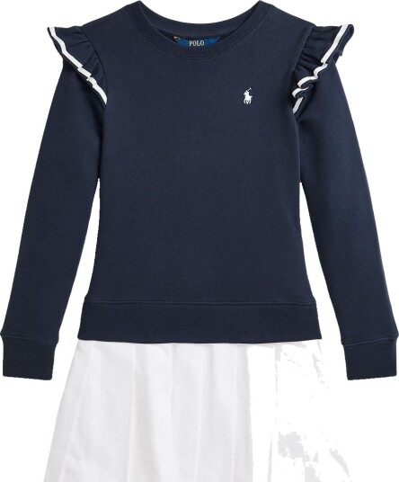 Polo Ralph Lauren Kjole Navy/Hvit Polo Ralph Lauren 12 14 år 152 164 Kjole Blå