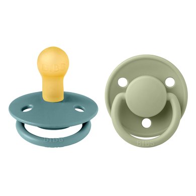 BIBS® Island Smokk De Lux Sea/Sage 0-6 måneder, 2 stk.