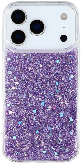EIDERWOOD iPhone 17 Pro Glitter DekseLilla