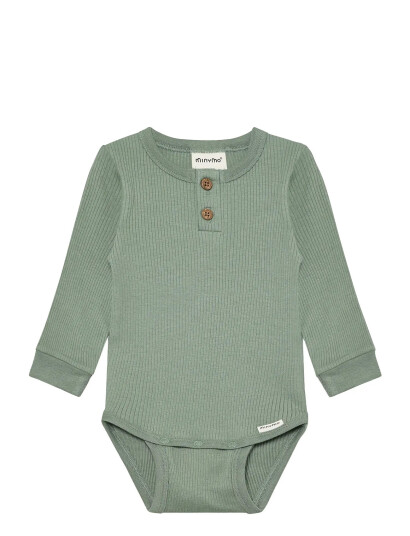 Minymo Body Ls Rib Green 68 Minymo Body Ls Rib Green 68