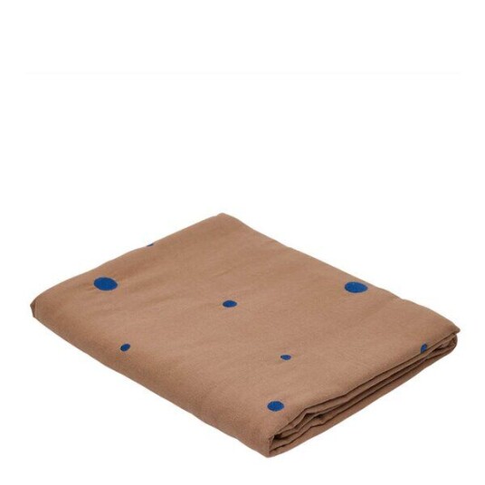 OYOY Nori bordduk 260x140 cm Terracotta Optic blue