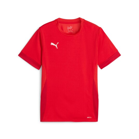 Puma teamGOAL Matchday Jersey, fotballtrøye, junior Red-White-fast Red