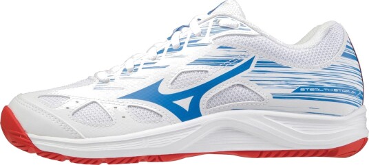 Mizuno Stealth Star Junior 25 White / Fiery Red / French Blue 40 Mizuno Stealth Star Junior 25 White / Fiery Red / French Blue 40
