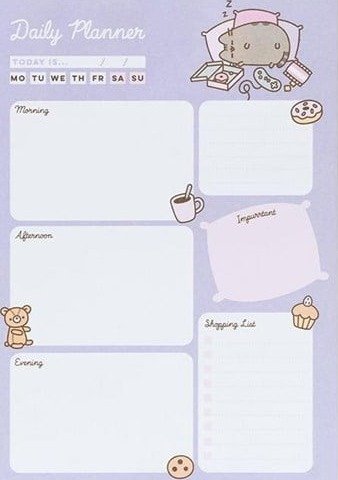 Pusheen Moments Collection Daily Planner 54 pages A5 Pusheen Moments Collection Daily Planner 54 pages A5