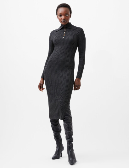 French Connection Nia Mari Dress - Grey - M