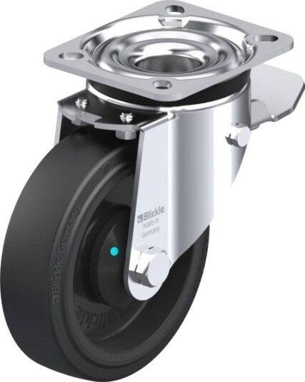 Blickle 851091 Lk-Poev 125Kad-1-St Styrehjul Med Bremse Hjuldiameter 125 Mm Bæreevne (Maks) 250 Kg 1 Stk