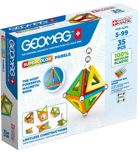 Geomag Supercolor Panels Resirkulert Plast35 Deler