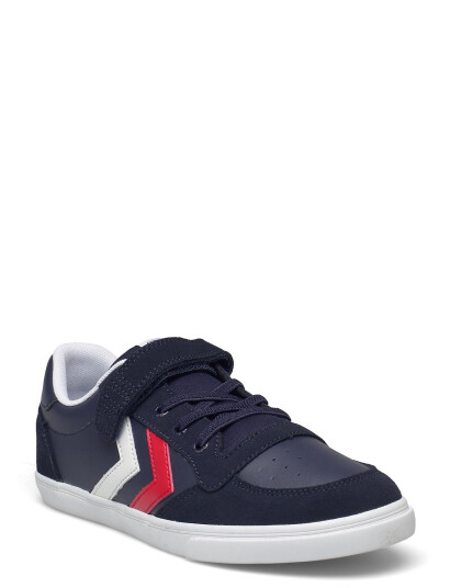 Hummel Slimmer Stadil Leather Low Jr - Blue - 28