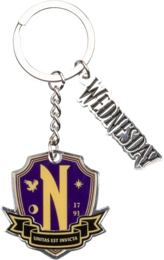 Konix Wednesday nøkkelring Nevermore Konix Wednesday nøkkelring Nevermore