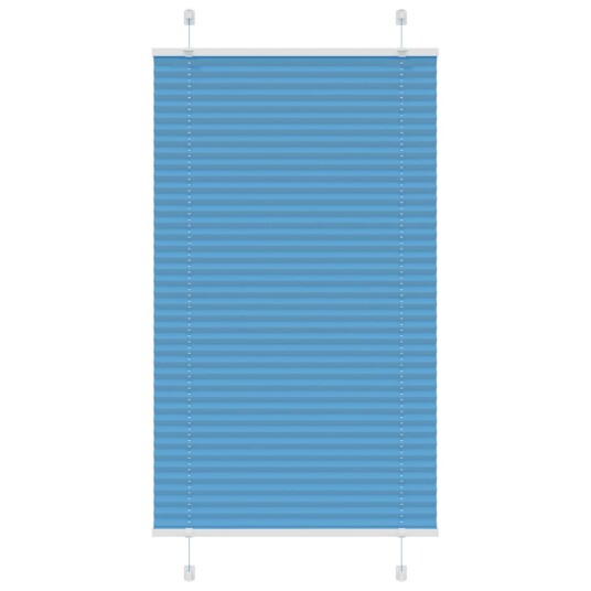plisségardin blå 75x100 cm Stoff Bredde 74,4 Polyester