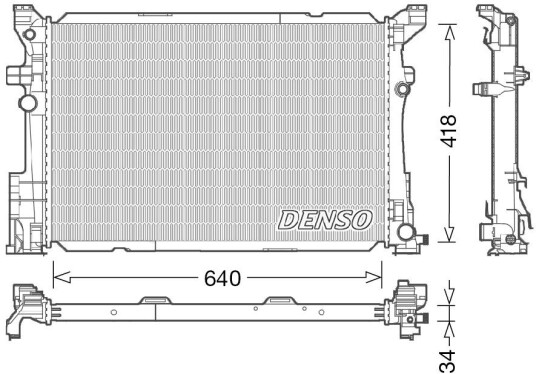 Radiator DENSO DRM17054 Radiator DENSO DRM17054