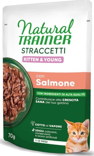Natural Trainer Våtfôr Straccetti Kitten & Young Strimler I Saus Laks 56 X 70 G