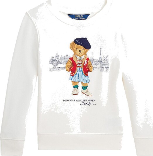 Polo Ralph Lauren Collegegenser Dekkvask White m. Kosedyr Polo Ralph Lauren 6 år 116 Collegegenser Hvit