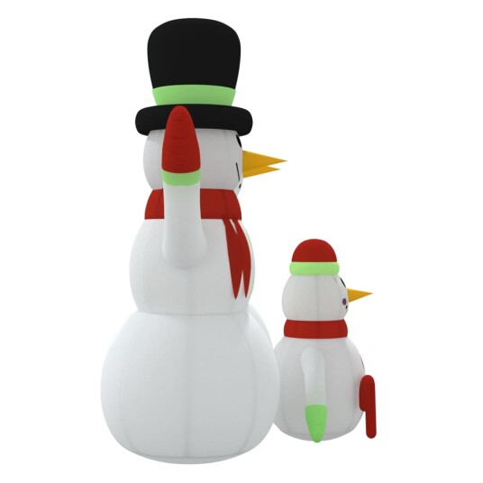 vidaXL Oppblåsbar snømannfamilie med LED 360 cm vidaXL Oppblåsbar snømannfamilie med LED 360 cm