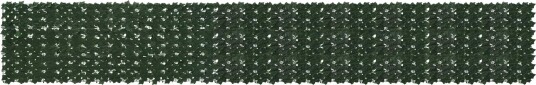 vidaXL Balkong skjerm med blader Mørkegrønn 500 x 75 cm