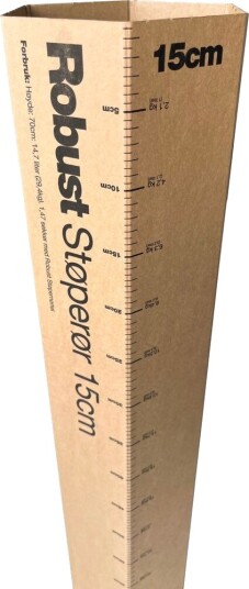 Robust Støperør 15 cm flatpakket og skjøtbart Robust Støperør 15 cm flatpakket og skjøtbart