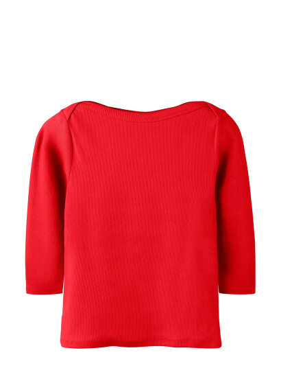 LMTD Nlfenvo 3/4 Short Boatneck S Top Red 158 164