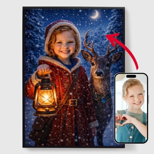 Namly Design Personalisert Plakat Santas Lille Hjelper AI Plakat POSTEROLZLIB