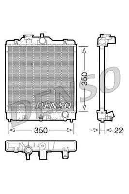 Radiator DENSO DRM40003 Radiator DENSO DRM40003