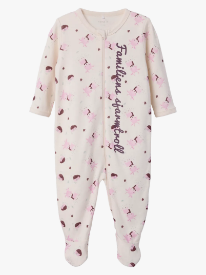 Name It Vaha Long Sleeve Nightsuit Zip Rosa 62 Name It Vaha Long Sleeve Nightsuit Zip Rosa 62