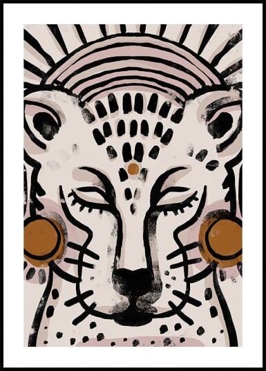 Leopard&Tranquility Poster Plakat / 100x150cm