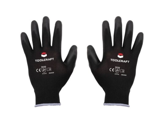 Toolcraft To-5621547 Polyester Polyuretan Arbejdshandske Handsker 9 En 388 Cat Ii 1 Paar