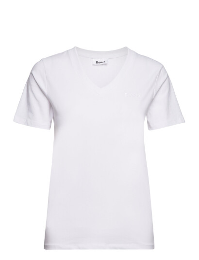 Boozt Merchandise T-Shirt V-Neck - White - M