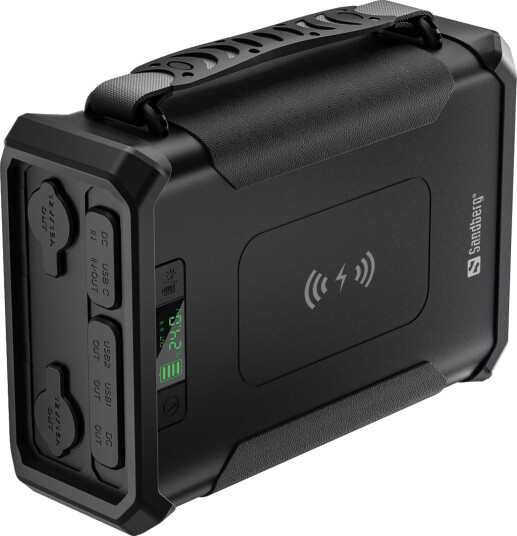 Sandberg Survivor 8-in-1 96000mAh Powerbank Svart med USB-C Sandberg Survivor 8-in-1 96000mAh Powerbank Svart med USB-C
