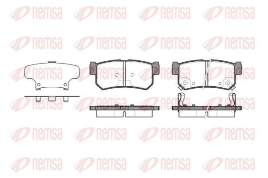 Bremseklosser REMSA 0746.62 Bremseklosser REMSA 0746.62