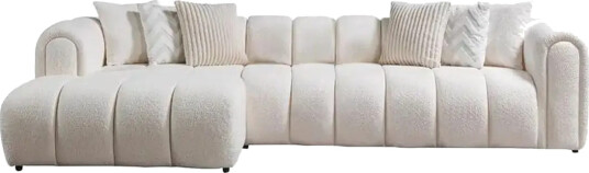 Varrel Sofa med divan 3 seter Hvit
