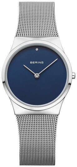 Bering Dameklokke 12130 007 Classic Blå/Stål Ø30 mm