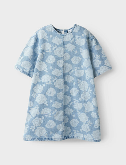 Name It Nkfsilla Dnm Ss Dress 2121 Za H Blue 116