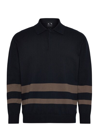 Armani Exchange Knit Polo Navy XXL Armani Exchange Knit Polo Navy XXL