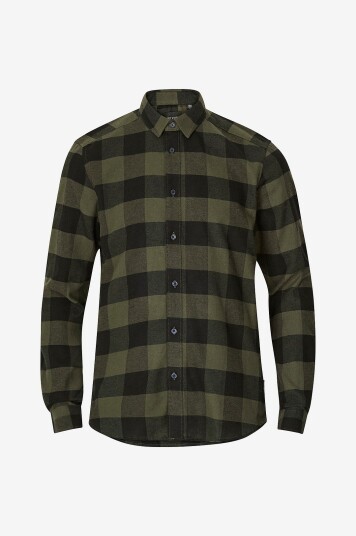 ONLY & SONS - Skjorte onsGudmund LS Checked Shirt, slim fit - Grønn