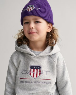 Hettegenser med Archive Shield-logo LIGHT GREY MELANGE 92 Hettegenser med Archive Shield-logo LIGHT GREY MELANGE 92