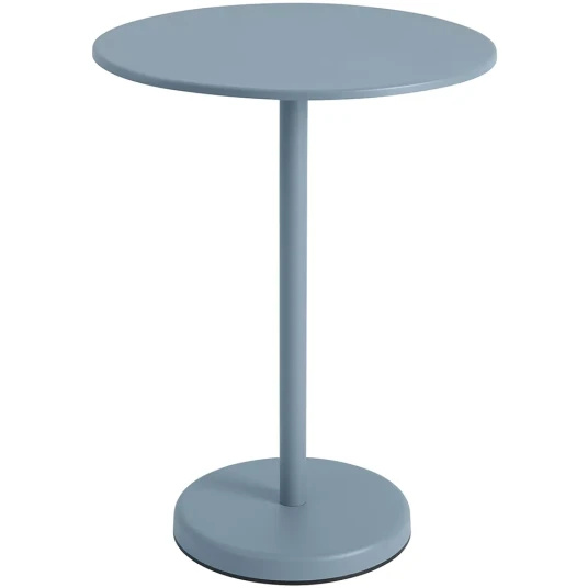 Muuto Linear Steel Barbord Ø70 h: 95 cm Pale Blue Muuto Linear Steel Barbord Ø70 h: 95 cm Pale Blue