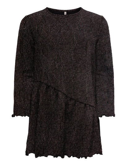 Kids Only Kmgqueen L/S O Neck Glitter Dress Bf Jrs   Black   98