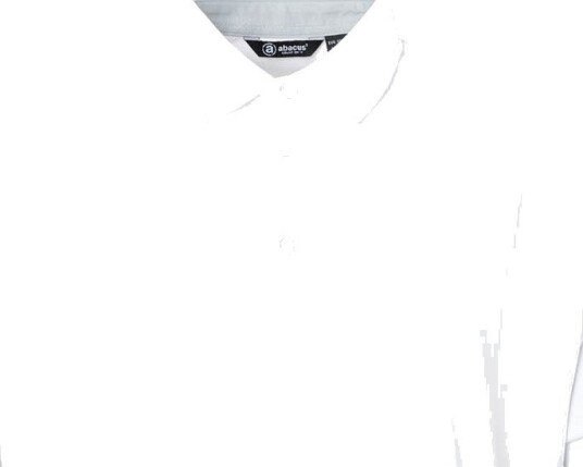 Abacus M Hammel Recycled Hvit Golf pologenser herre 100 White Medium