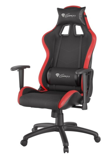 Genesis Trit 500 Rgb - Stol - Ergonomisk - Liggestol - Armlener - T-Formet - Tipping - Roterende - Stoff Pu-Kunstlær - Svart