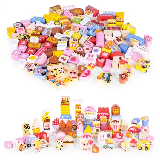Treklosser pedagogisk sett godteriby 116 stk ECOTOYS