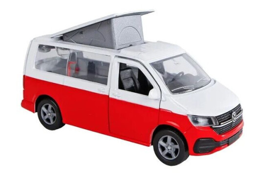 Kids Globe VW Transporter Camper Die-Cast Pull Back 13.5cm Kids Globe VW Transporter Camper Die-Cast Pull Back 13.5cm
