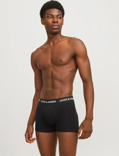 Jack & Jones Jacanthony Trunks 3 Pack Black - Black - XXL Jack & Jones Jacanthony Trunks 3 Pack Black - Black - XXL