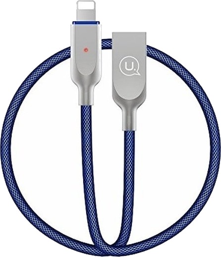 Usb-Kabel Usams Usb-A Til Lightning 1,9 M Blå (Ipysusb202)