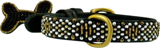 Kampuni Handmade Hundehalsbånd Micro Gold Mini