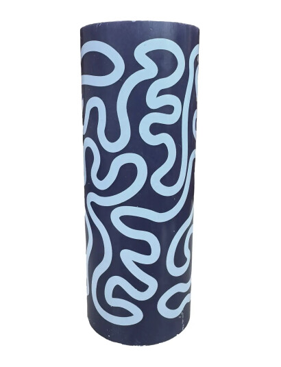 Studio About Pillar Candle, Dark Blue/Light Blue - Navy - Ø 7.8 CM Studio About Pillar Candle, Dark Blue/Light Blue - Navy - Ø 7.8 CM