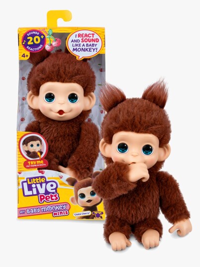 Little Live Pets My Baby Mini Monkey Brown Cherri Brown Little Live Pets My Baby Mini Monkey Brown Cherri Brown
