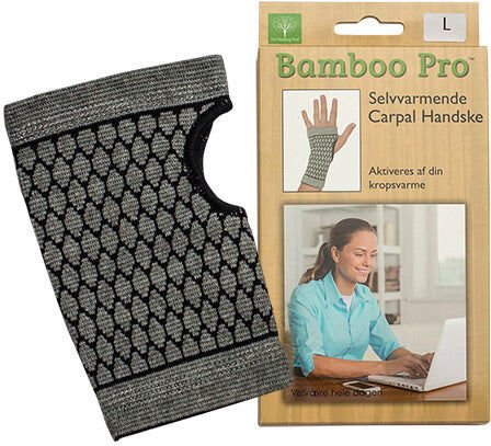 Bamboo Pro Carpal Handske   Str. L