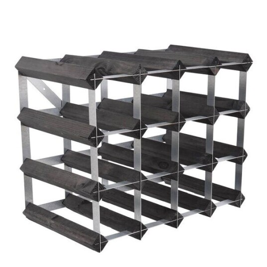 The Swedish Wine Rack Factory - Vinstativ 16 flasker montert svart The Swedish Wine Rack Factory - Vinstativ 16 flasker montert svart